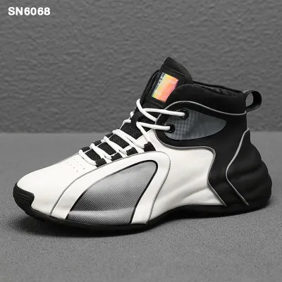 Genuine Leather Mid High Quality Sneakers